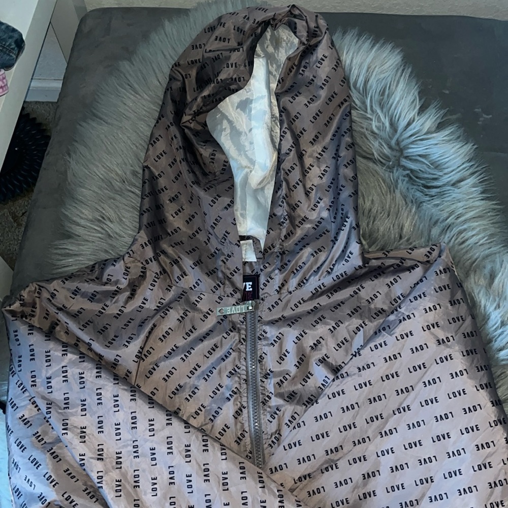 FOREVER 21 Love Track Jacket Prink